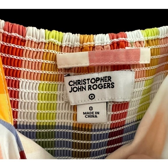 CHRISTOPHER John Rogers for Target Plaid Wide Strap Tie Waist Dress size 0 - Picture 11 of 11